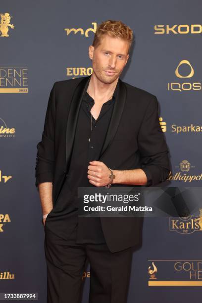 Maximilian Arland attends the Goldene Henne 2023 on October 13, 2023 in Leipzig, Germany.