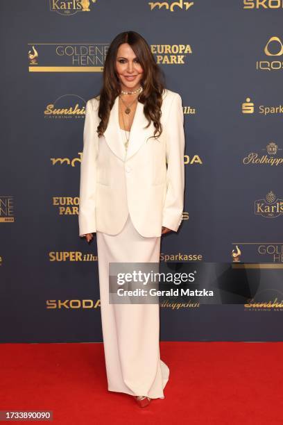 Simone Thomalla attends the Goldene Henne 2023 on October 13, 2023 in Leipzig, Germany.