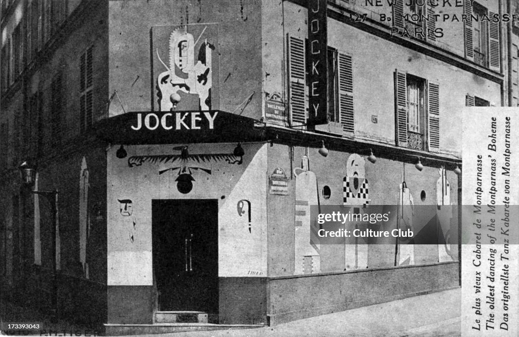 Jockey, cabaret club, Paris, c. 1900.