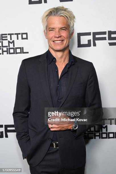 Timothy Olyphant attends the 2023 GFS Fall Benefit on October 12, 2023 in Santa Monica, California.