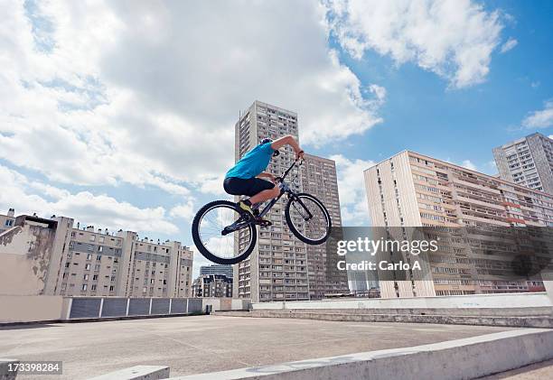 bike trials - ile de france stock-fotos und bilder