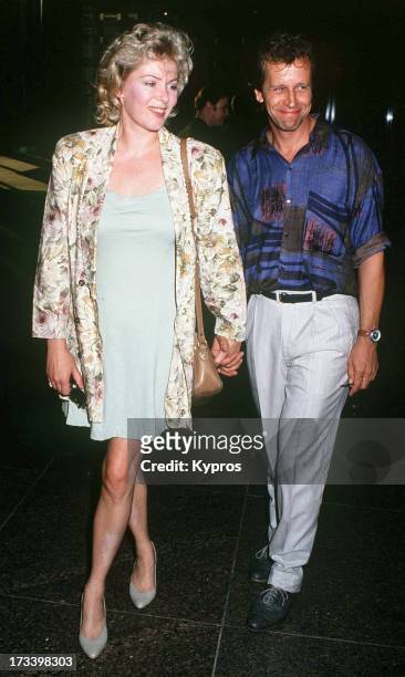 Actress Jean Smart with her husband, actor Richard Gilliland, circa 1992.