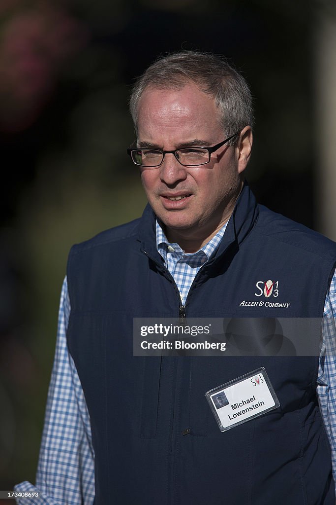 Michael Lowenstein of Kensico Capital Management, walks to a morning