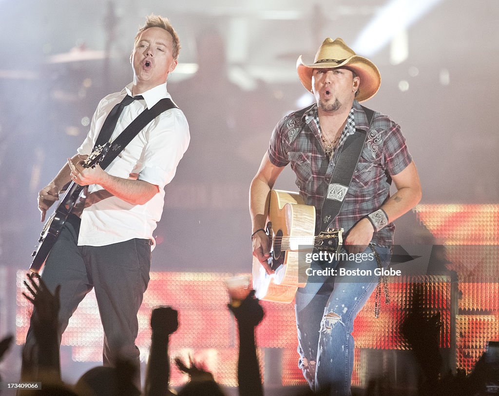 Jason Aldean In Concert At Fenway Park