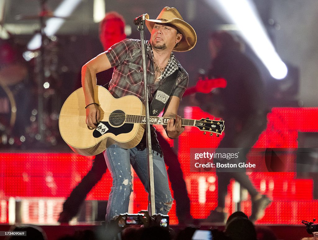 Jason Aldean In Concert At Fenway Park