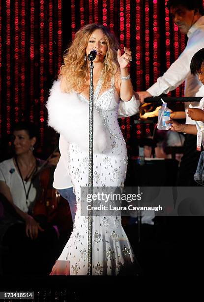 Mariah Carey performs during 2013 Major League Baseball All-Star Charity Concert at Central Park, Great Lawn on July 13, 2013 in New York City.