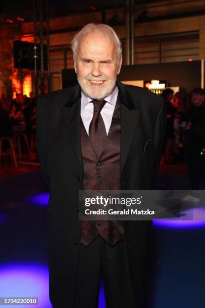 Gunther Emmerlich attends the Goldene Henne 2023 on October 13, 2023 in Leipzig, Germany.