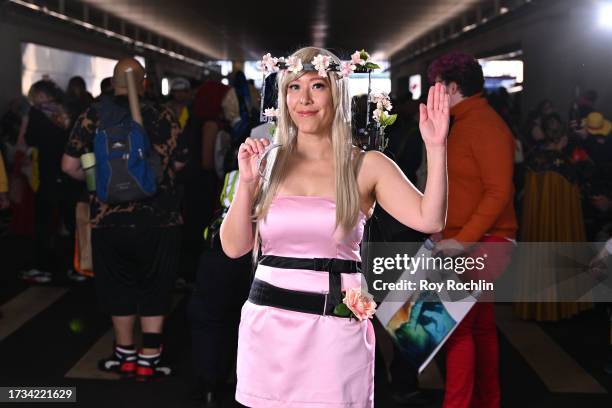 Cosplayer poses as Regina George during New York Comic Con 2023 - Day 2 at Javits Center on October 13, 2023 in New York City.
