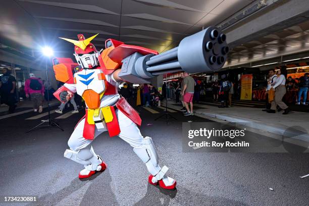 Cosplayer poses as A Gundam during New York Comic Con 2023 - Day 2 at Javits Center on October 13, 2023 in New York City.