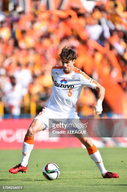 Dejan Jakovic of Shimizu S-Pulse in action during the J.League J1 first stage match between Kashiwa Reysol and Shimizu S-Pulse at Hitachi Kashiwa...