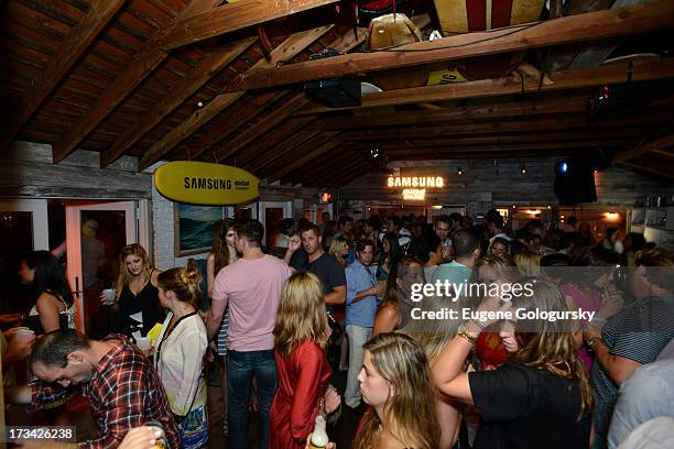 General view of atmosphere during Samsung's Summer DJ Series to launch the Giga Sound System at Surf Lodge on July 13, 2013 in Montauk City, New York.