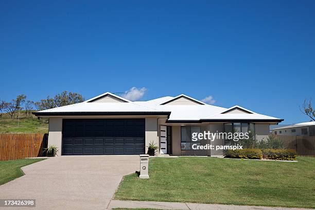 family home front - front view stock pictures, royalty-free photos & images