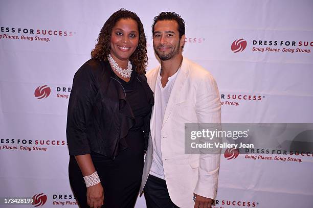 Joi Gordon and Brett Hoebel attend The 9th Annual Success Summit hosted by Dress For Success Worldwide at Epic Hotel on July 13, 2013 in Miami,...