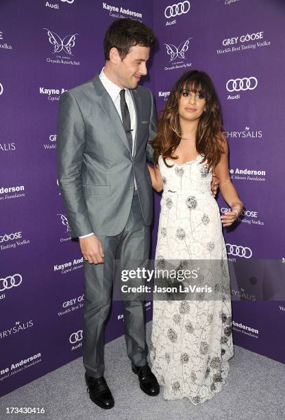 Actor Cory Monteith and actress Lea Michele attend the 12th annual Chrysalis Butterfly Ball on June 8, 2013 in Los Angeles, California.