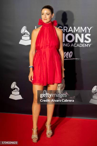 Ana Vera attends the Latin Grammy Sessions Urbano Malaga Photocall on October 13, 2023 in Malaga, Spain.