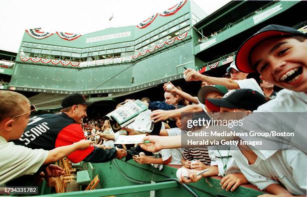 All Star Home Run Derby. Chris Iannella age 13 if Boston tries to get an autograph. 7/12/99. Staff Photo by MATT WEST. Saved in Photo/Tuesday.