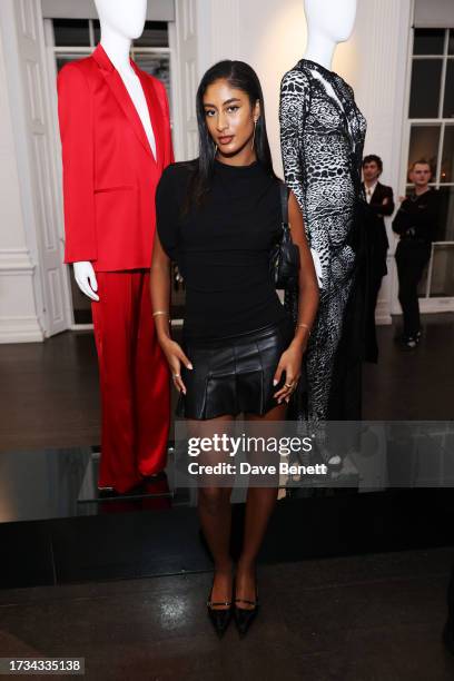 Emilia Boateng attends the first Reiss atelier collection launch dinner at The ICA on October 19, 2023 in London, England.