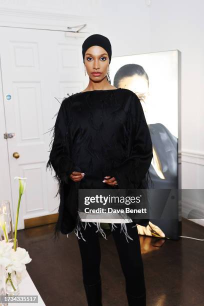 Ikram Abdi Omar attends the first Reiss atelier collection launch dinner at The ICA on October 19, 2023 in London, England.