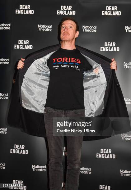 David Thewlis attends the opening night of "Dear England" at Prince Edward Theatre on October 19, 2023 in London, England.