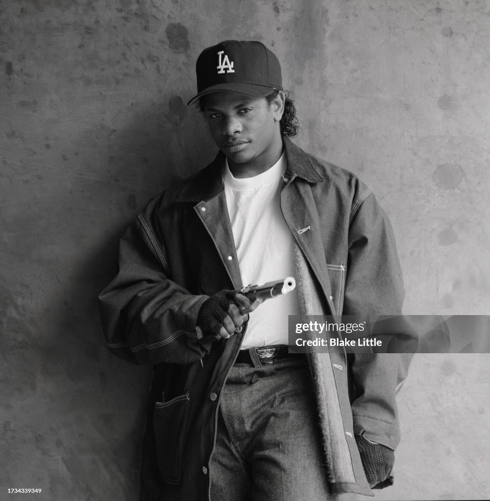 Ezy Rapper Rapper Eazy-E from N.W.A. is photographed for Rolling Stone Magazine ...
