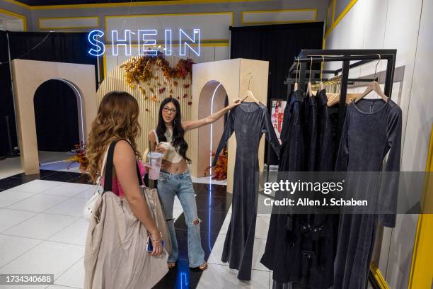 Ontario, CA Shoppers Ashley Sanchez, left, of Fontana, and Joscelin Flores are among the first group of shoppers taking the opportunity to shop on...