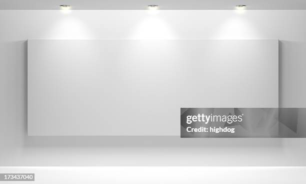 gallery interior with empty - empty art gallery stock pictures, royalty-free photos & images
