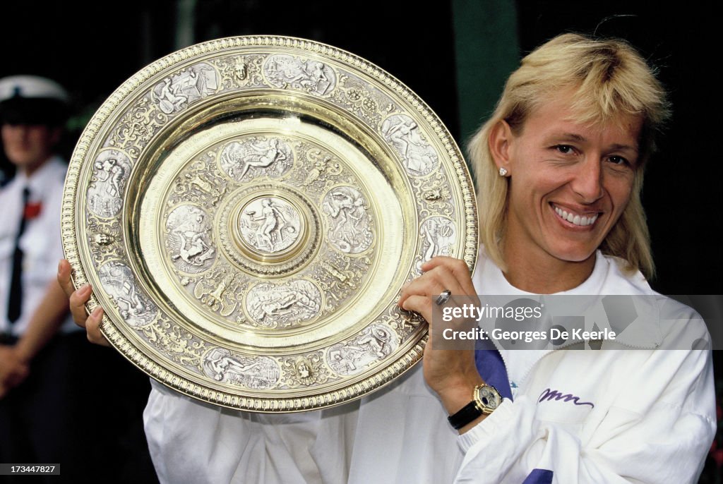 Martina Navratilova at Wimbledon