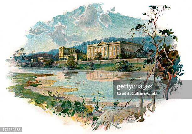 Chatsworth from the Derwent by Chas Wilkinson.