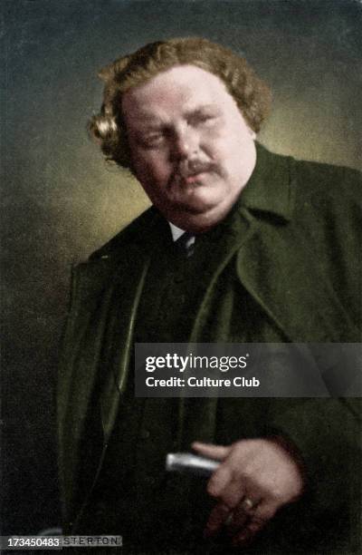 Gilbert Keith Chesterton - portrait of the English writer. 29 May 1874 - 14 June 1936.