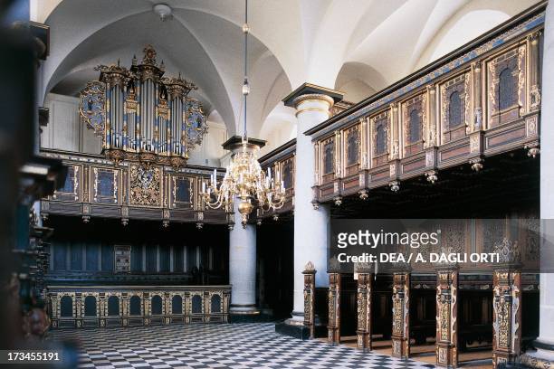 Interior of the church, Kronborg Castle , Helsingor, Denmark.