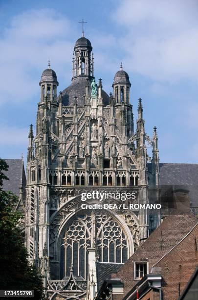 Facade of St John's Cathedral , Den Bosch, The Netherlands.