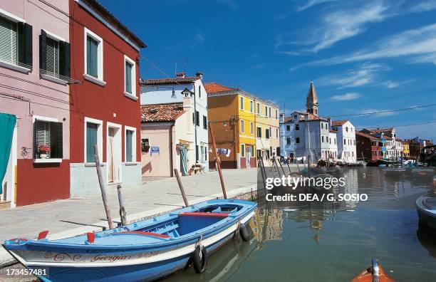 View of Burano island, Venice , Veneto, Italy.