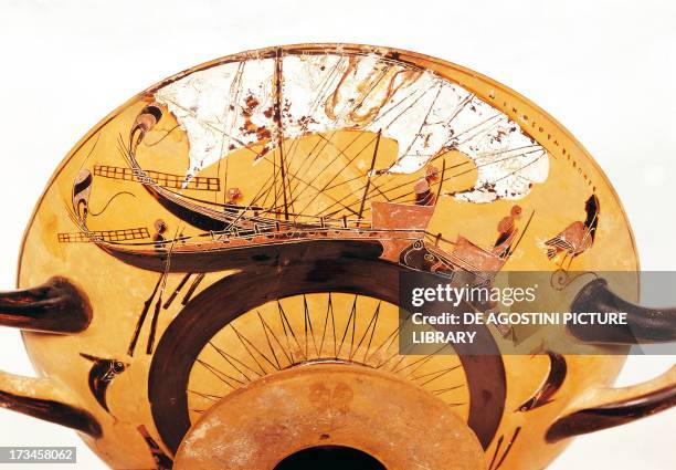 Warships, work by Nicosthenes, News Photo