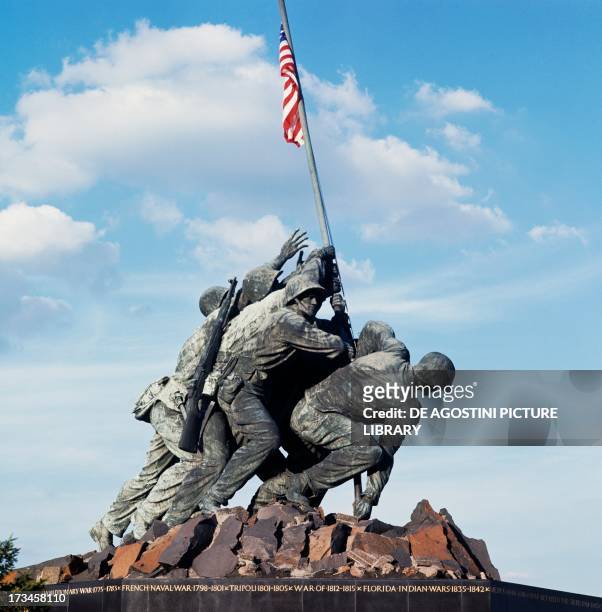 The Marine Corps War Memorial , Arlington, Virginia, United States.