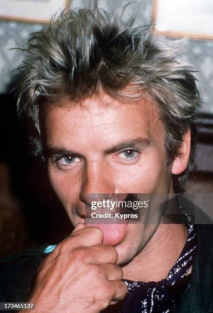 Singer and musician Sting, circa 1990.