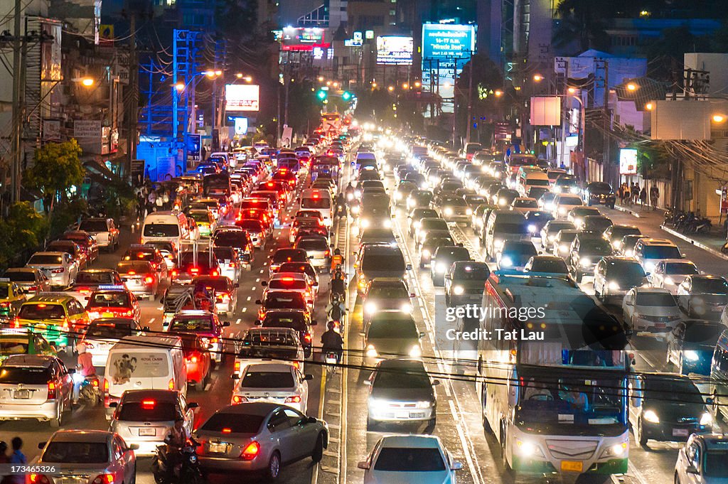 Bangkok Rush Hour Traffic