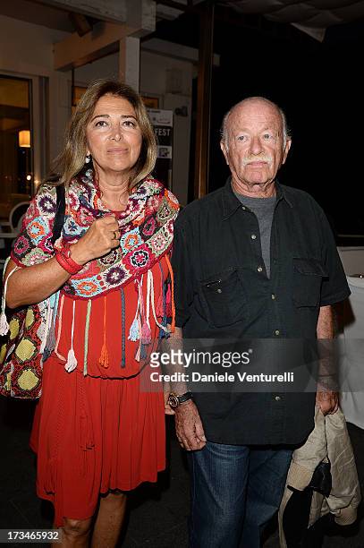 Paola Penzo and Gino Paoli attend Day 2 of the 2013 Ischia Global Fest on July 14, 2013 in Ischia, Italy.