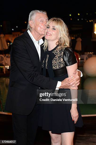 Joel Schumacher and Emmanuelle Seigner attend Day 2 of the 2013 Ischia Global Fest on July 14, 2013 in Ischia, Italy.