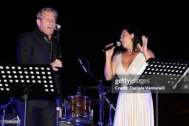 Michael Bolton and Maria Nazionale attend Day 2 of the 2013 Ischia Global Fest on July 14, 2013 in Ischia, Italy.