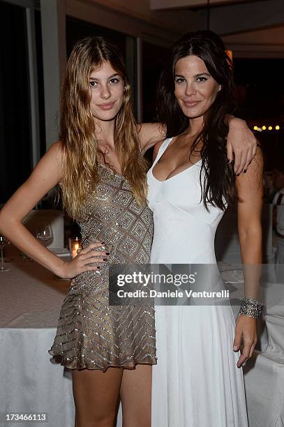 Camila Morrone and Lucila Sola attend Day 2 of the 2013 Ischia Global Fest on July 14, 2013 in Ischia, Italy.