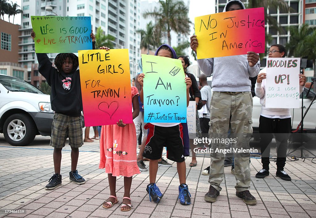 Candlelight Vigil Held In Miami In Honor Of Trayvon Martin