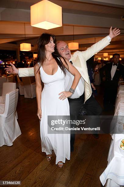 Lucila Sola and Pascal Vicedomini attend Day 2 of the 2013 Ischia Global Fest on July 14, 2013 in Ischia, Italy.