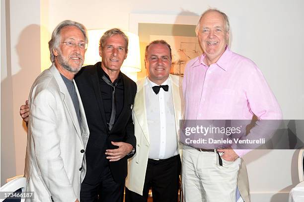 Neil Portnow, Michael Bolton, Pascal Vicedomini and Sir Tim Rice attend Day 2 of the 2013 Ischia Global Fest on July 14, 2013 in Ischia, Italy.