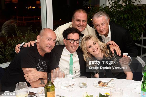 Gianni Nunnari, Mark Canton, Emmanuelle Seigner, Pascal Vicedomini and Joel Schumacher attend Day 2 of the 2013 Ischia Global Fest on July 14, 2013...