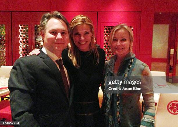 DuJour Media Founder Jason Binn, Andrea Hissom and actress Bo Derek pose circa June 2013 in New York City.