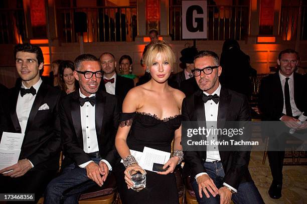 Dean Caten, Ireland Baldwin, and Dan Caten attend the 4th Annual amfAR Inspiration Gala New York at The Plaza Hotel on June 13, 2013 in New York City.