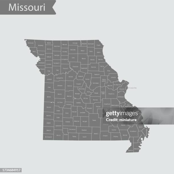 missouri map - missouri map stock illustrations