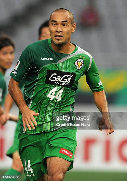 Naohiro Takahara of Tokyo verdy in action during the J.League second division match between Tokyo Verdy and Consadole Sapporo at Ajinomoto Stadium on...