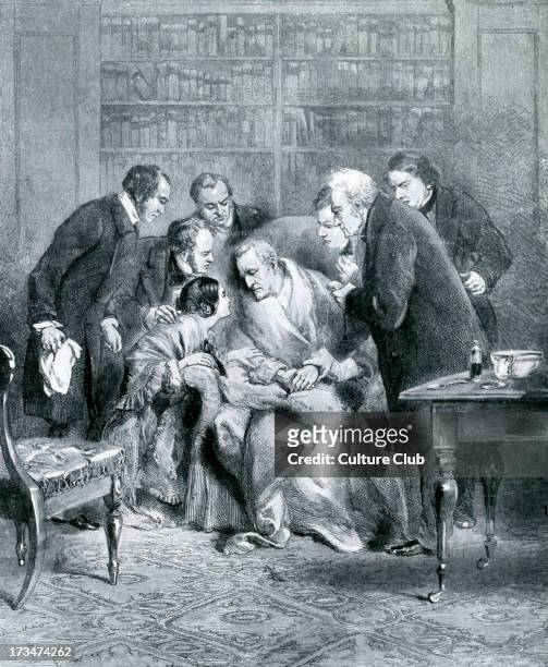 Duke of Wellington 's death - pictured surrounded by friends, including Lord and Lady Charles Wellesley. Field Marshal Arthur Wellesley, 1st Duke of...