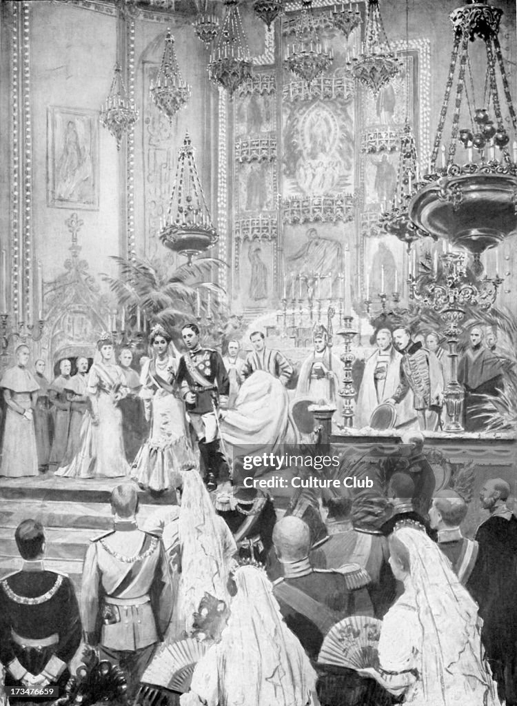 King Alfonso of Spain 's marriage to Princess Victoria